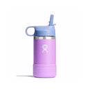 Kids Wide Mouth Straw Lid Water Bottle- 12 oz
