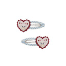 Scalloped Kitty Clips Set of 2