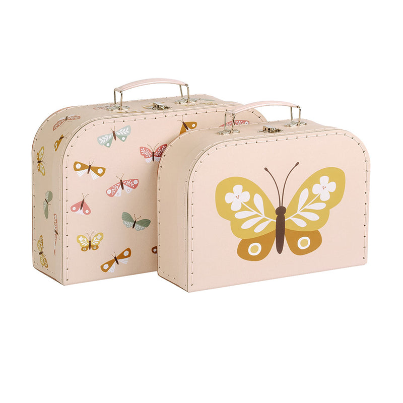 Suitcase Set of 2- Butterflies