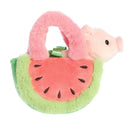 Fancy Pals Watermelon Pig Purse 7"