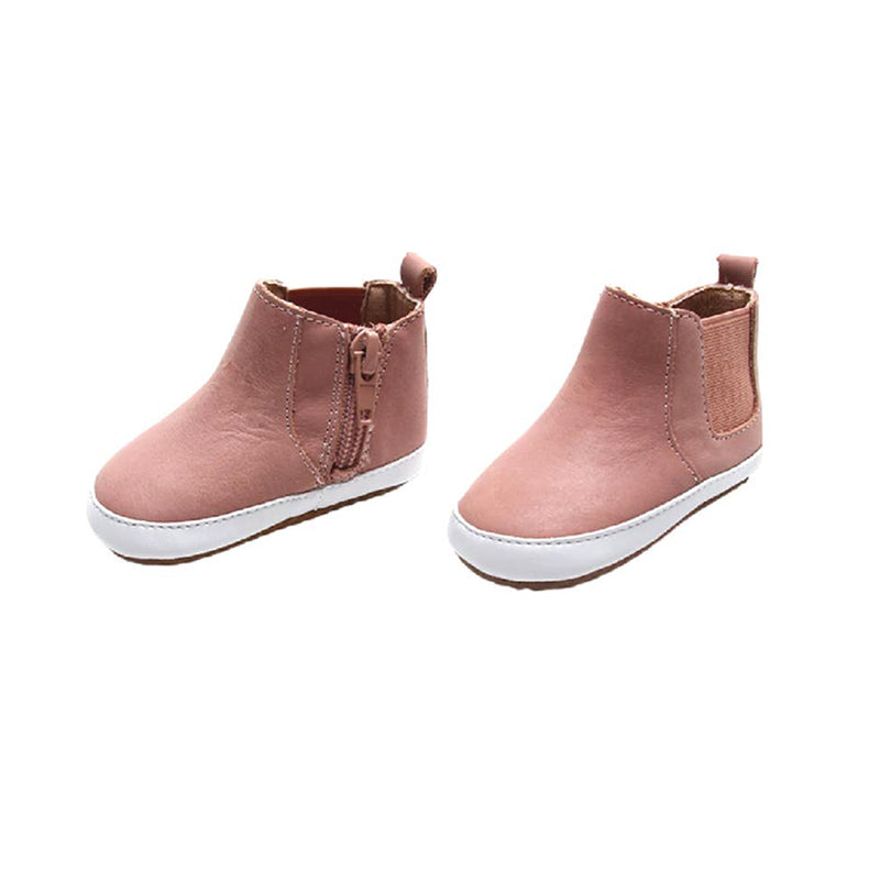 Baby Leather Boots- Rose