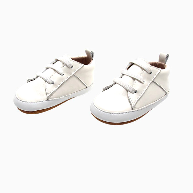 Baby Leather Sneakers- White