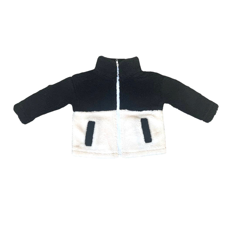 Sherpa Zip Jacket- Black