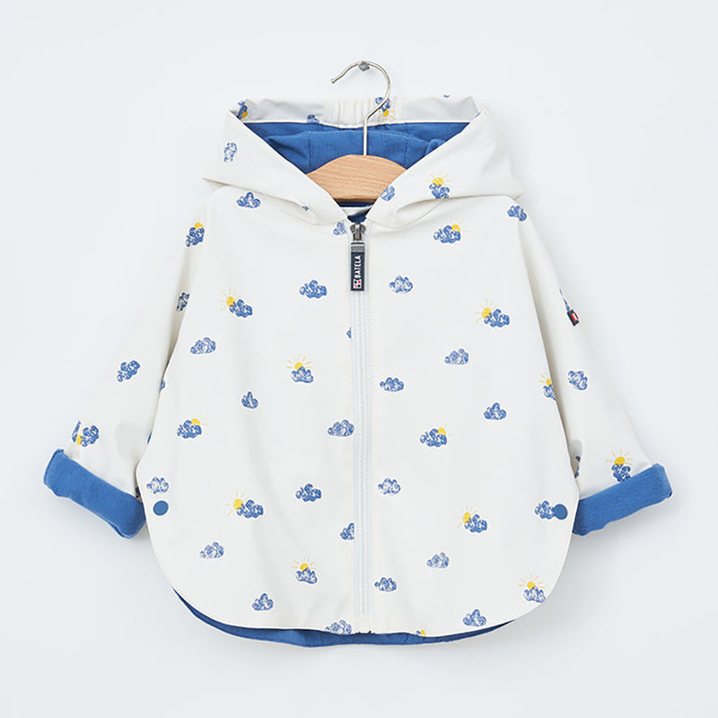 Baby Cloud Printed Rain Poncho