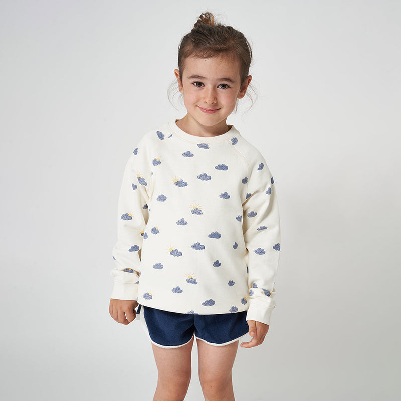Kids Cloud Print Sweatshirt