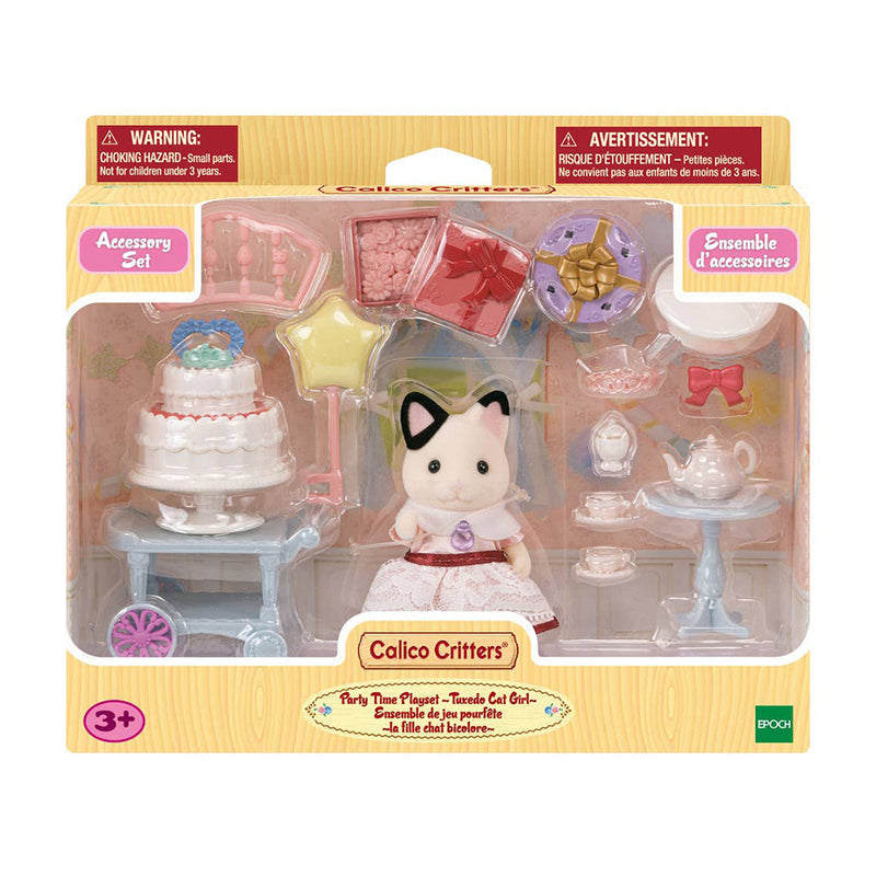 Tuxedo Cat Party Time Playset