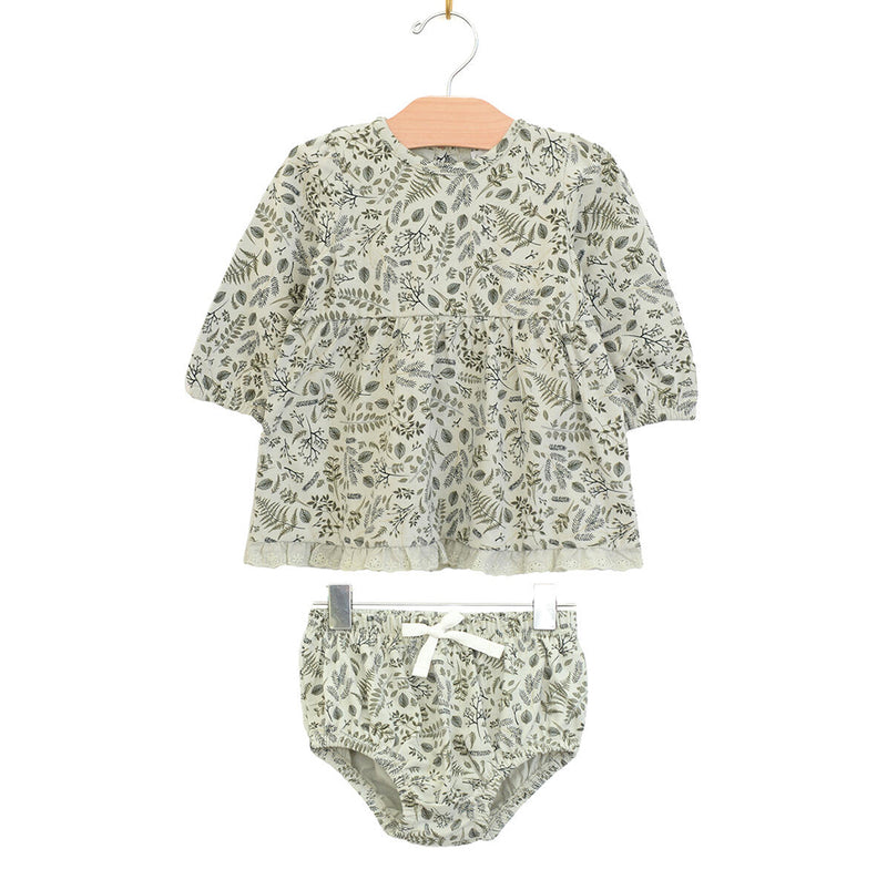 Lace Tunic Set- Sprigs Logan Print