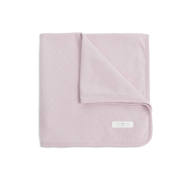 Organic Pointelle Swaddle- Wisteria