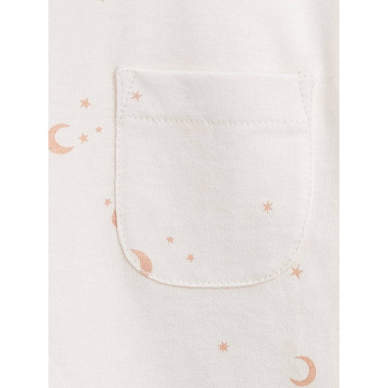 Reese Drop-Shoulder Long Sleeve Tee- Fawn Celeste Print