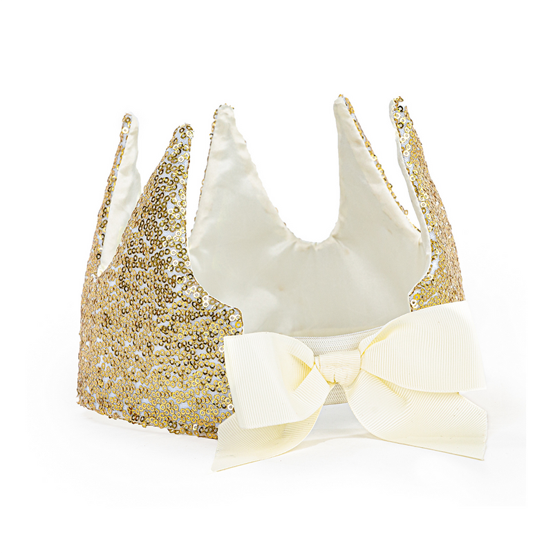 Gracious Gold Sequins Crown