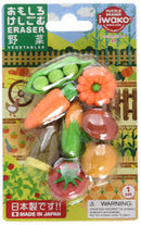 Iwako Vegetable Erasers Card
