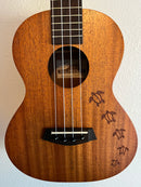 Mahogany Tenor Ukulele - "Honu" Turtles