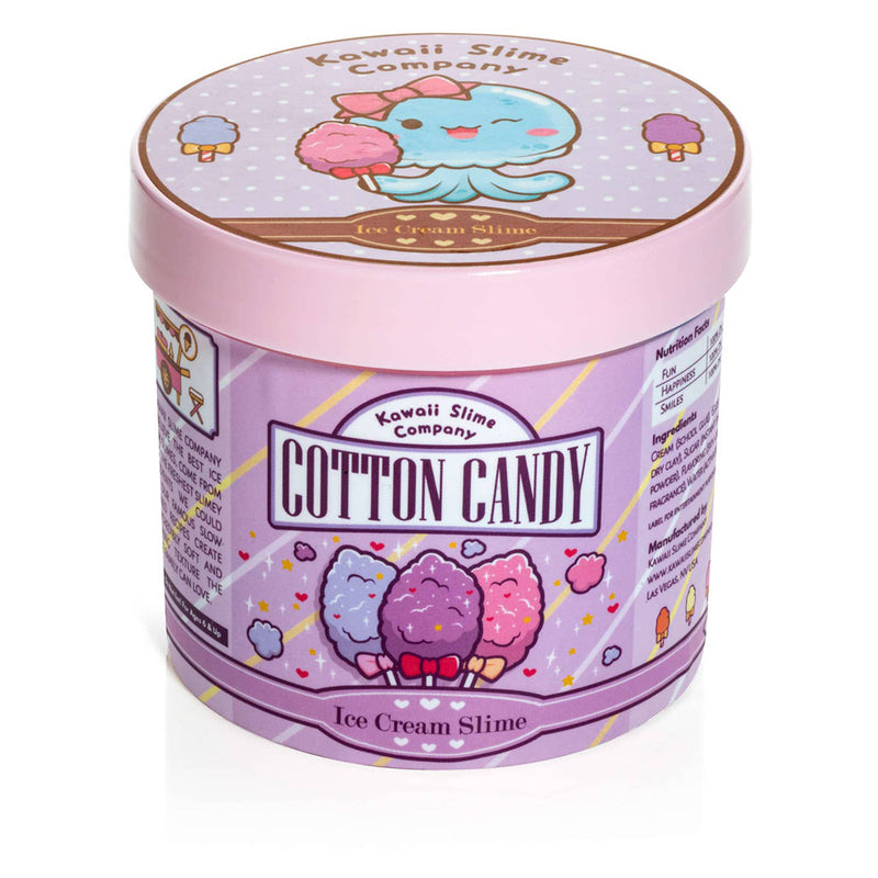 Ice Cream Pint Slime 12 oz- Cotton Candy