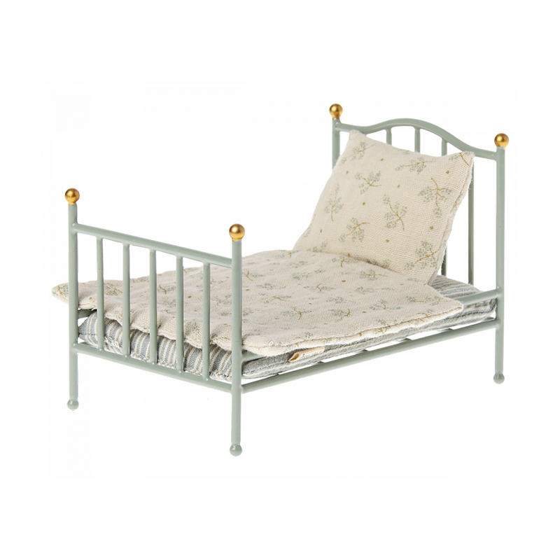 Vintage Bed for Mice- Mint