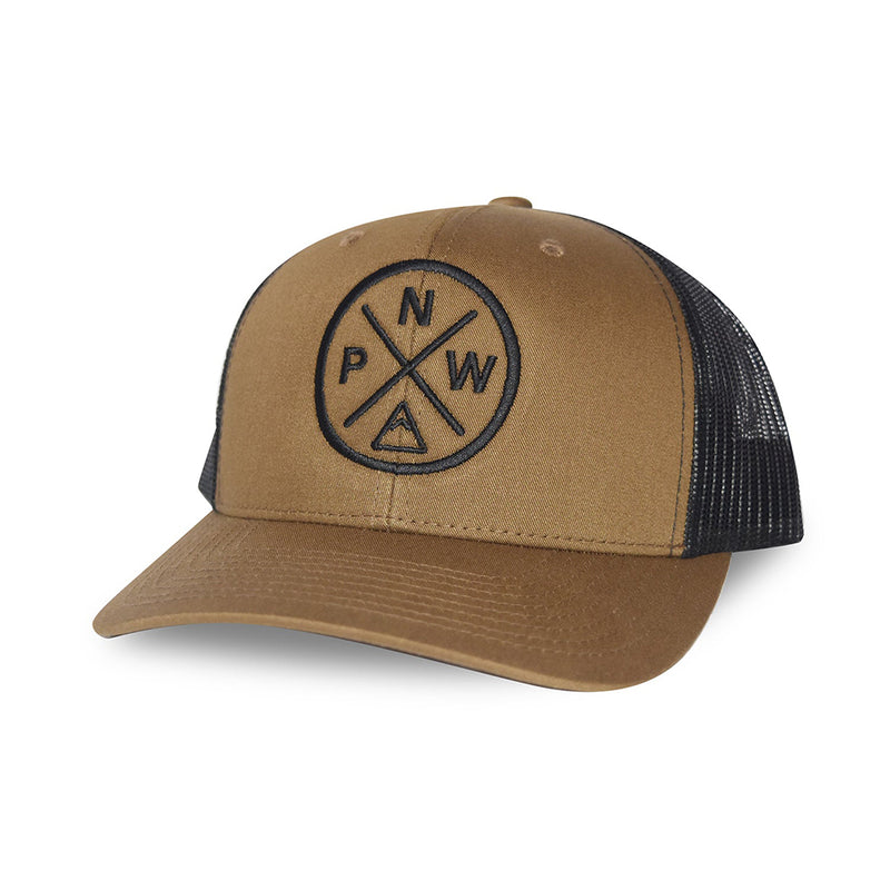 Adult Classic Trucker Hat- Brown/Black