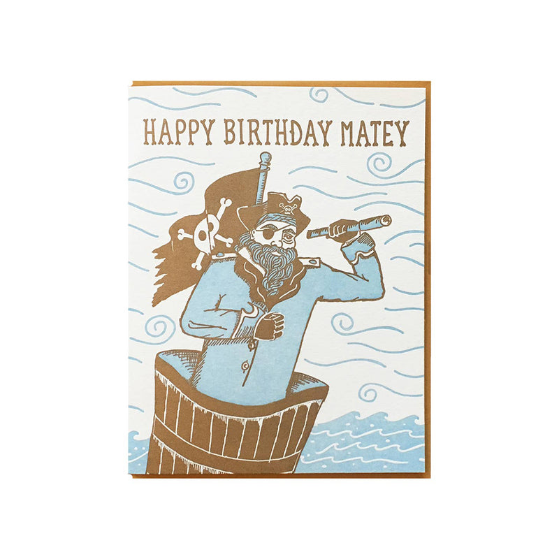 Ahoy Matey Birthday Card
