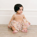 Carly Romper Dress- Confetti Cream