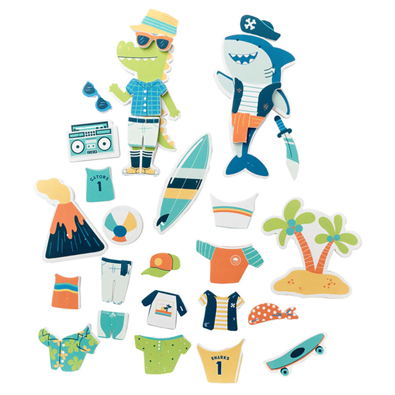 Dress-Up Bath Toy Set- Dino/Shark