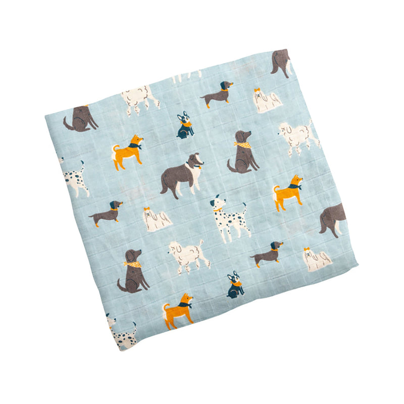 Muslin Swaddle Blanket- Dogs