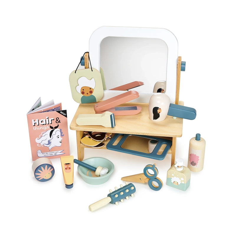 Wood Hair Salon Set