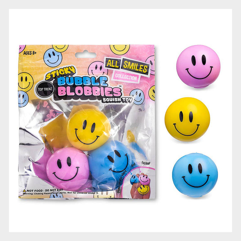 Sticky Bubble Blobbies- Smiley