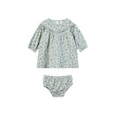 June Dress- Dusty Teal Floral
