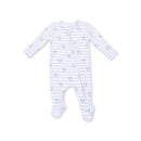 2-Way Zip Footie- Airplane Stripe