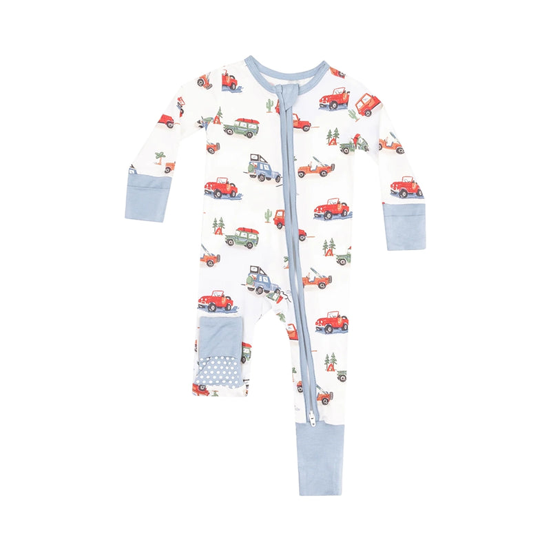 2-Way Zipper Romper- Off-Road Adventure
