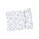 Bamboo Swaddle Blanket- Blue Floral