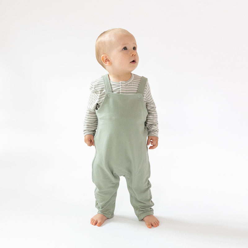 French Terry Overalls- Desert Sage
