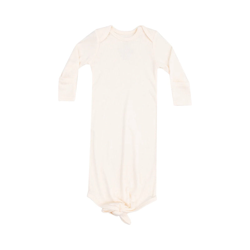 Ribbed Knotted Gown- Sugar Swizzle