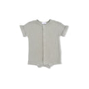 Organic Dolman Henley Muslin Shortall- Solid Desert Green