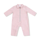Organic Corduroy Retro Jumpsuit- Veiled Pink
