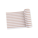 Ribbed Swaddle Blanket- Vintage Brown