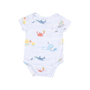 Short Sleeve Bodysuit- Sea Stripes