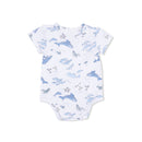 Short Sleeve Bodysuit- Watercolor Whales