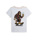 Bigfoot Skateboard Graphic Tee- White