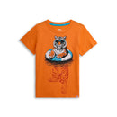Tiger Graphic Tee- Tangerine