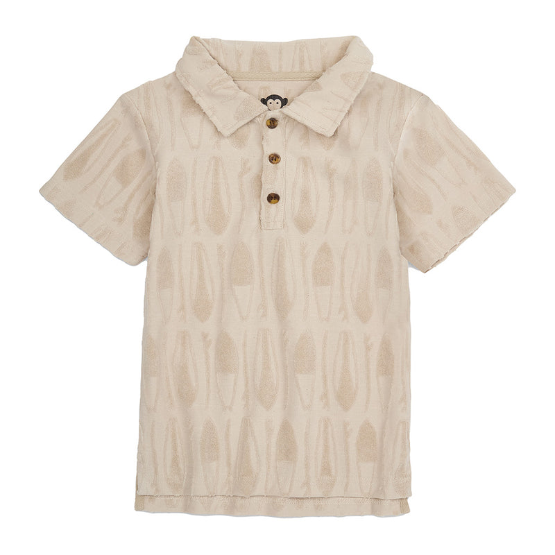 Fairbanks Polo- Taupe Surfboards