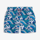 Mid Length Swim Trunks- Waves