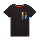 Neon Surf Graphic Tee- Black