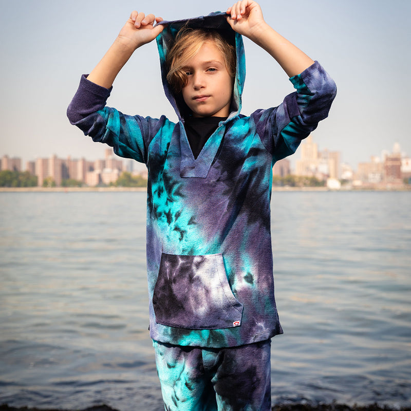 Baja Pullover- Ocean Tye Die