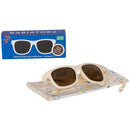 Navigator Sunglasses- Sweet Cream w/ Amber Lenses (Boxed)