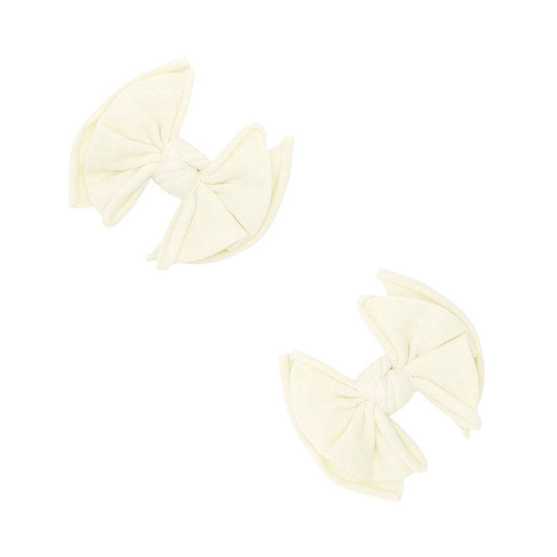 2 Pack Baby Fab Clips- Ivory