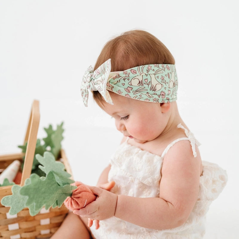 Printed Knot Headband- Fluffle (Reversible)