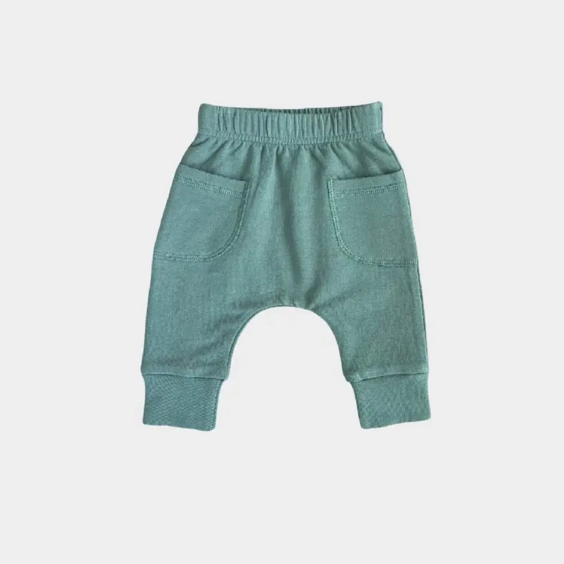 Bamboo Terry Pocket Pants- Pine