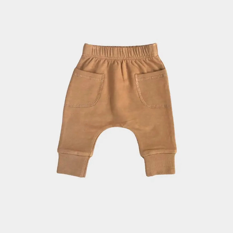 Bamboo Terry Pocket Pants- Toffee
