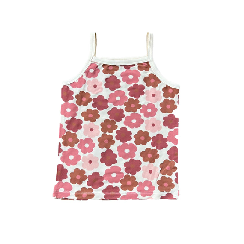Fitted Tank- Retro Bloom
