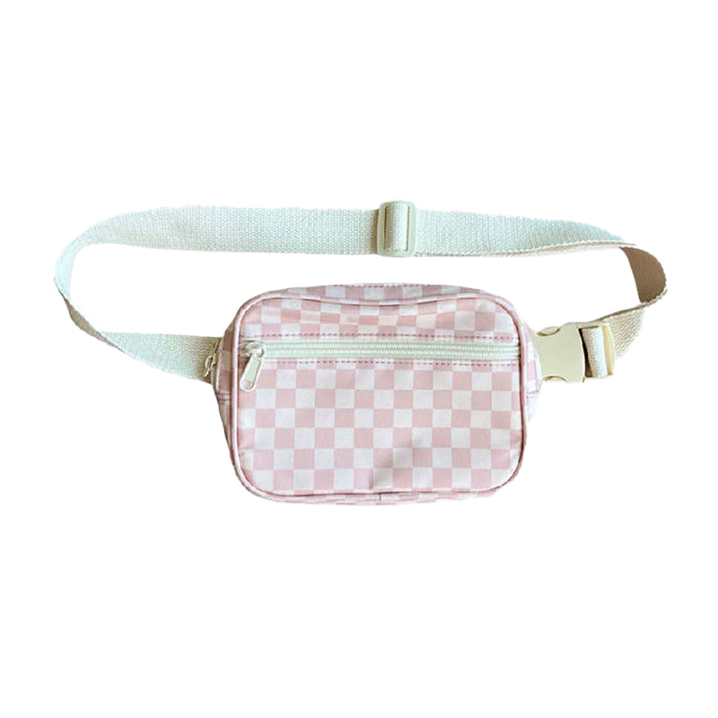 Mini Belt Bag- Pink Lemonade Checker