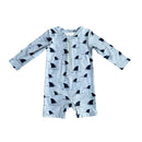 One-Piece Rash Guard Swimsuit- Shark Fin